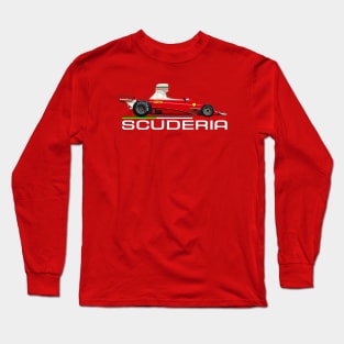 SCUDERIA F1 vintage Italian formula one car Long Sleeve T-Shirt